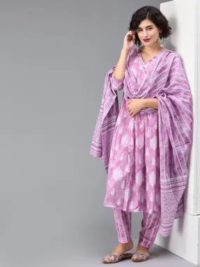 Do You Lilac It Maternity And Nursing Kurta Set With Dupatta