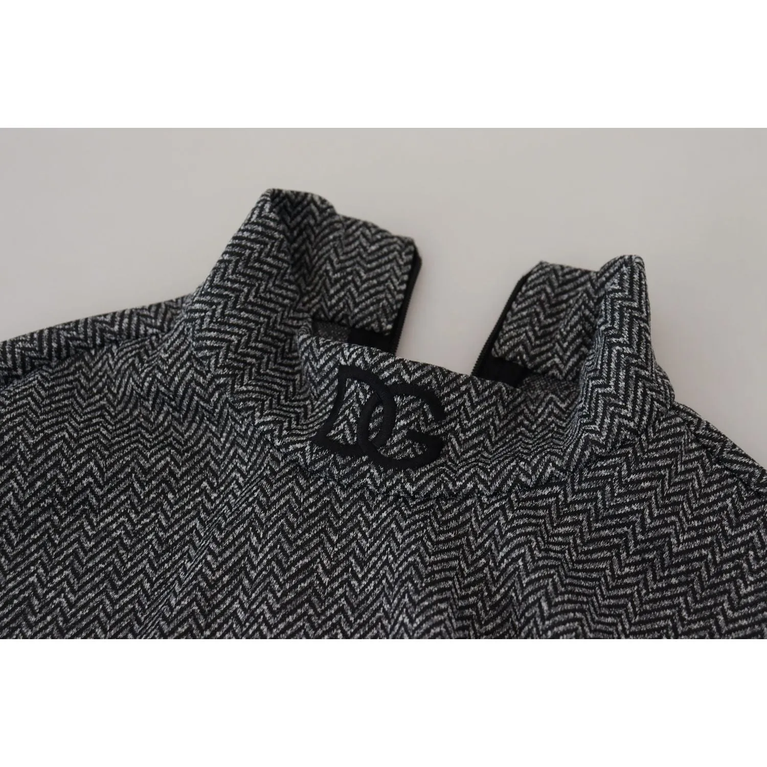 Dolce & Gabbana Elegant Dark Gray Pullover Sweater