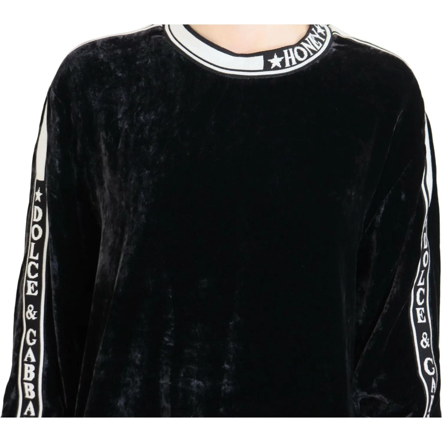 Dolce & Gabbana Elegant Silk Blend Velvet Sweater