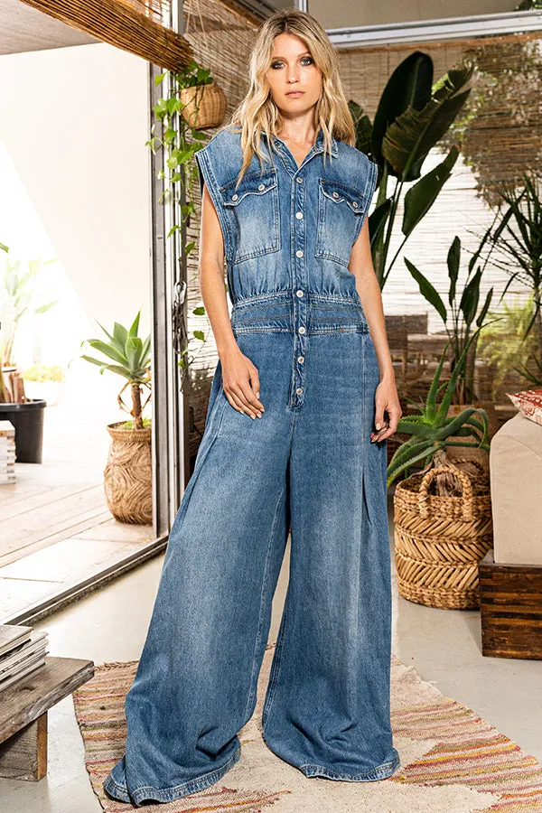 Elijah Denim Jumpsuit