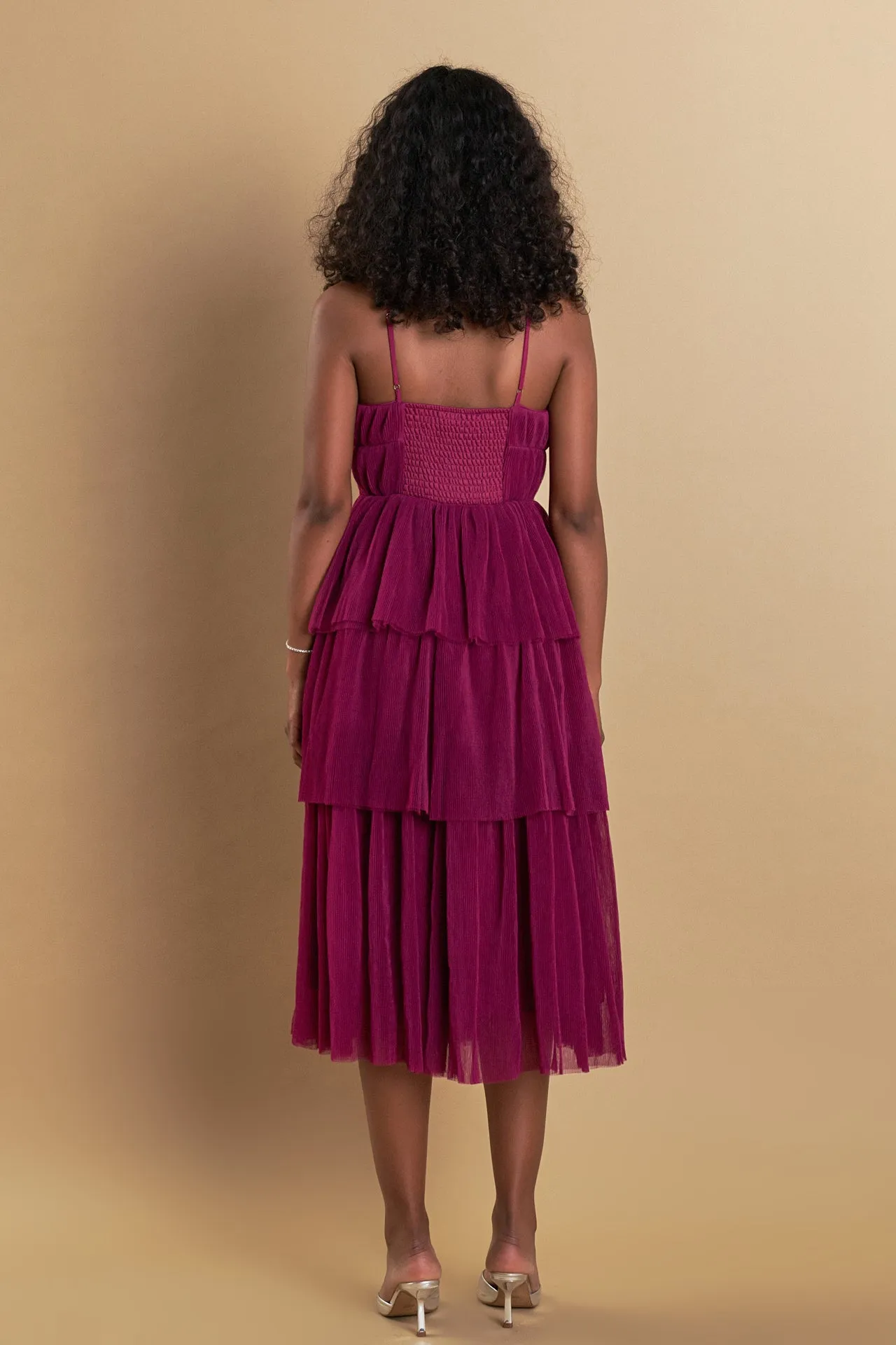 Endless Rose - Tulle Tiered Midi Dress