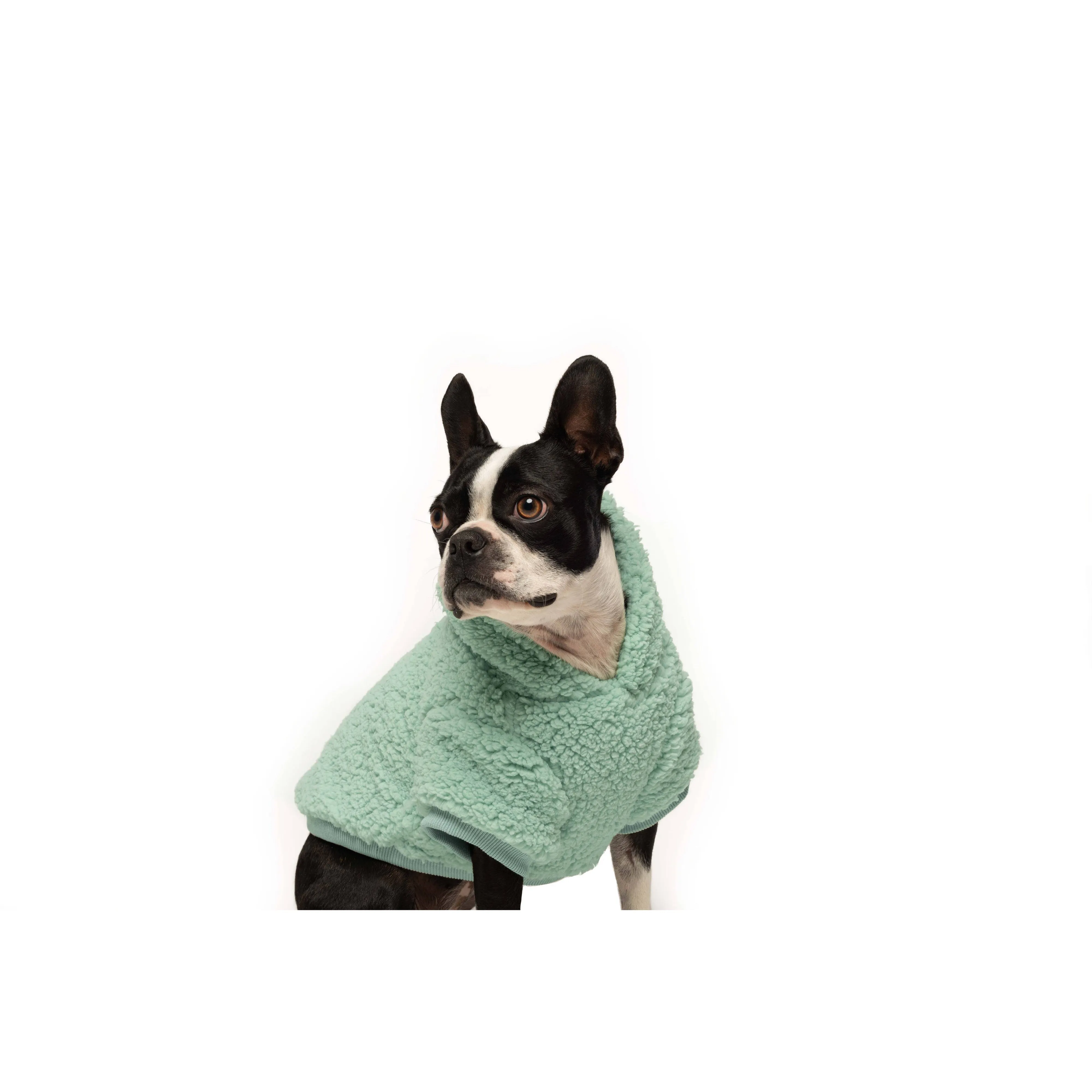 Fabdog | Seafoam Sherpa Dog Hoodie