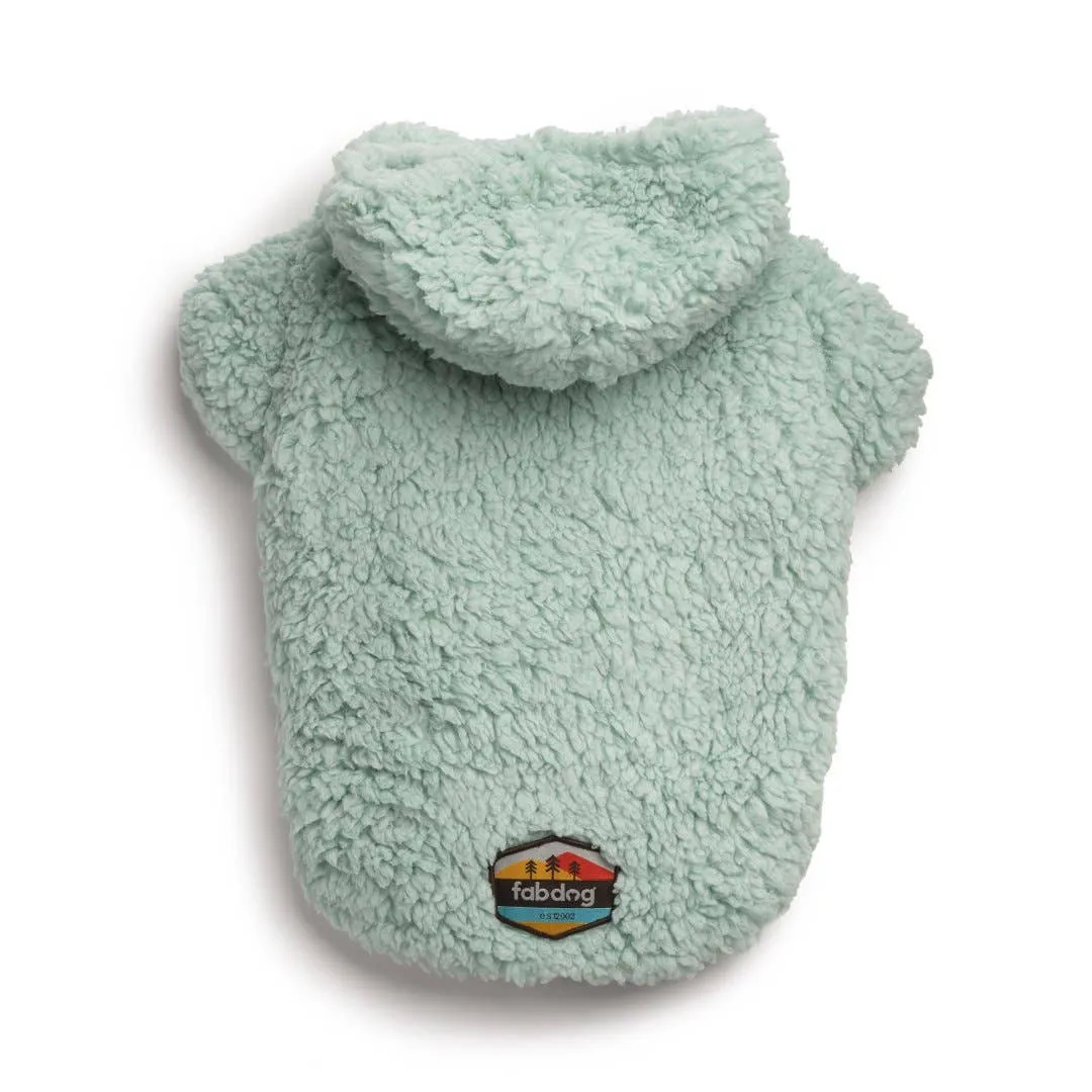 Fabdog | Seafoam Sherpa Dog Hoodie