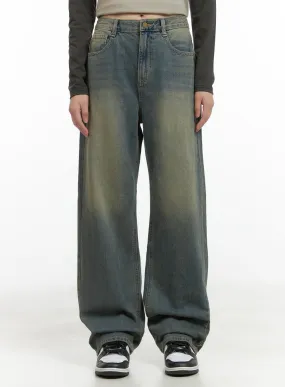 Faye Washed Wide Leg Jeans CG426