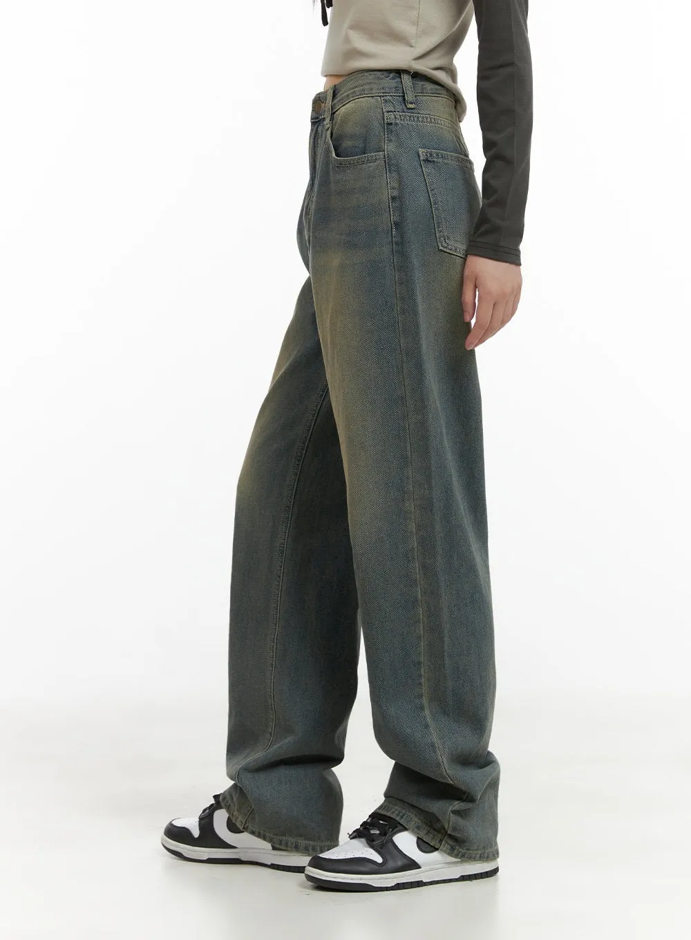 Faye Washed Wide Leg Jeans CG426