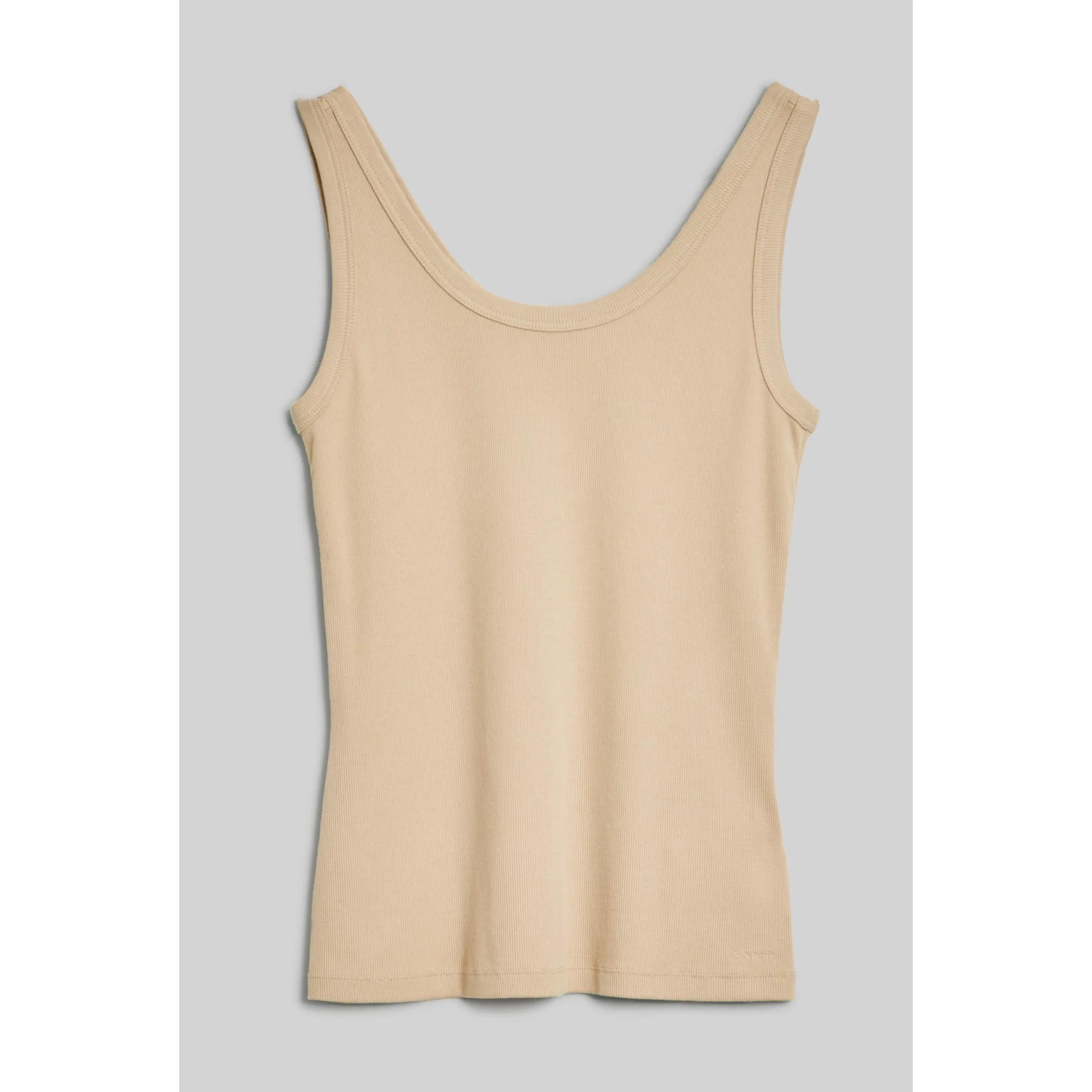 GANT Slim Ribbed Tank Top Dry Sand 4201409