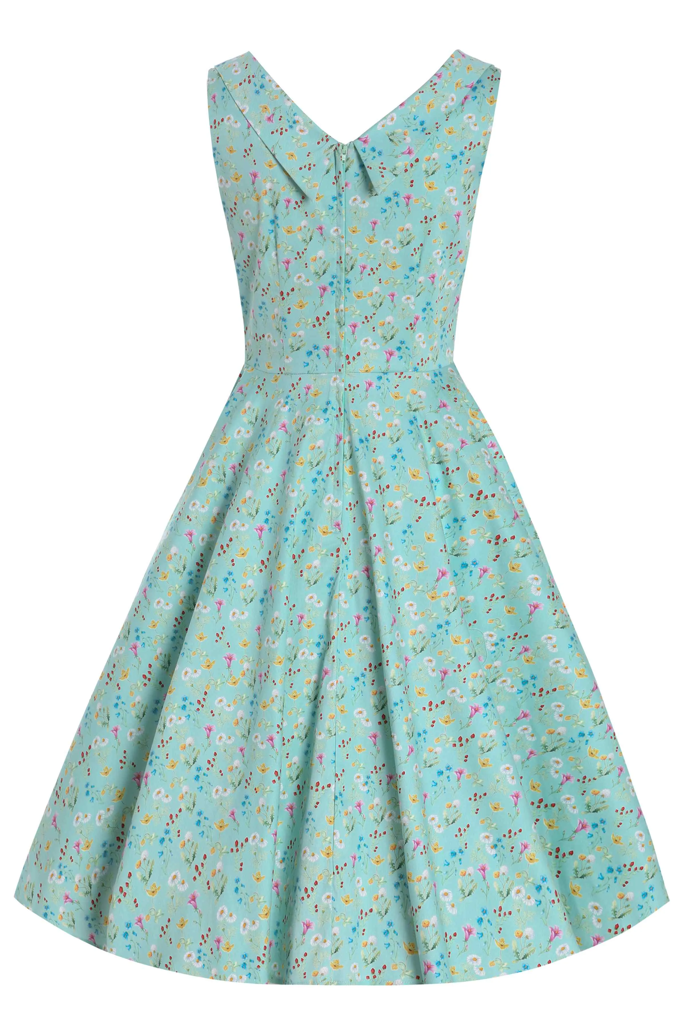 Grace Green Meadow Pleated Bust Dress