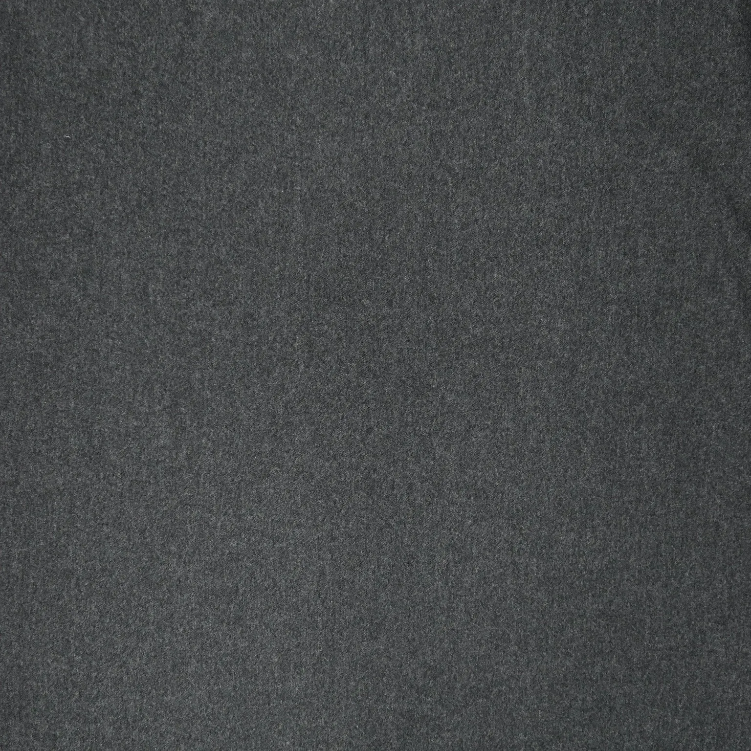 Grey Solid Polyester & Wool Blend Fabric