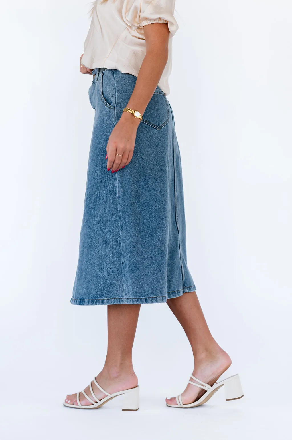 Harriet Denim Skirt