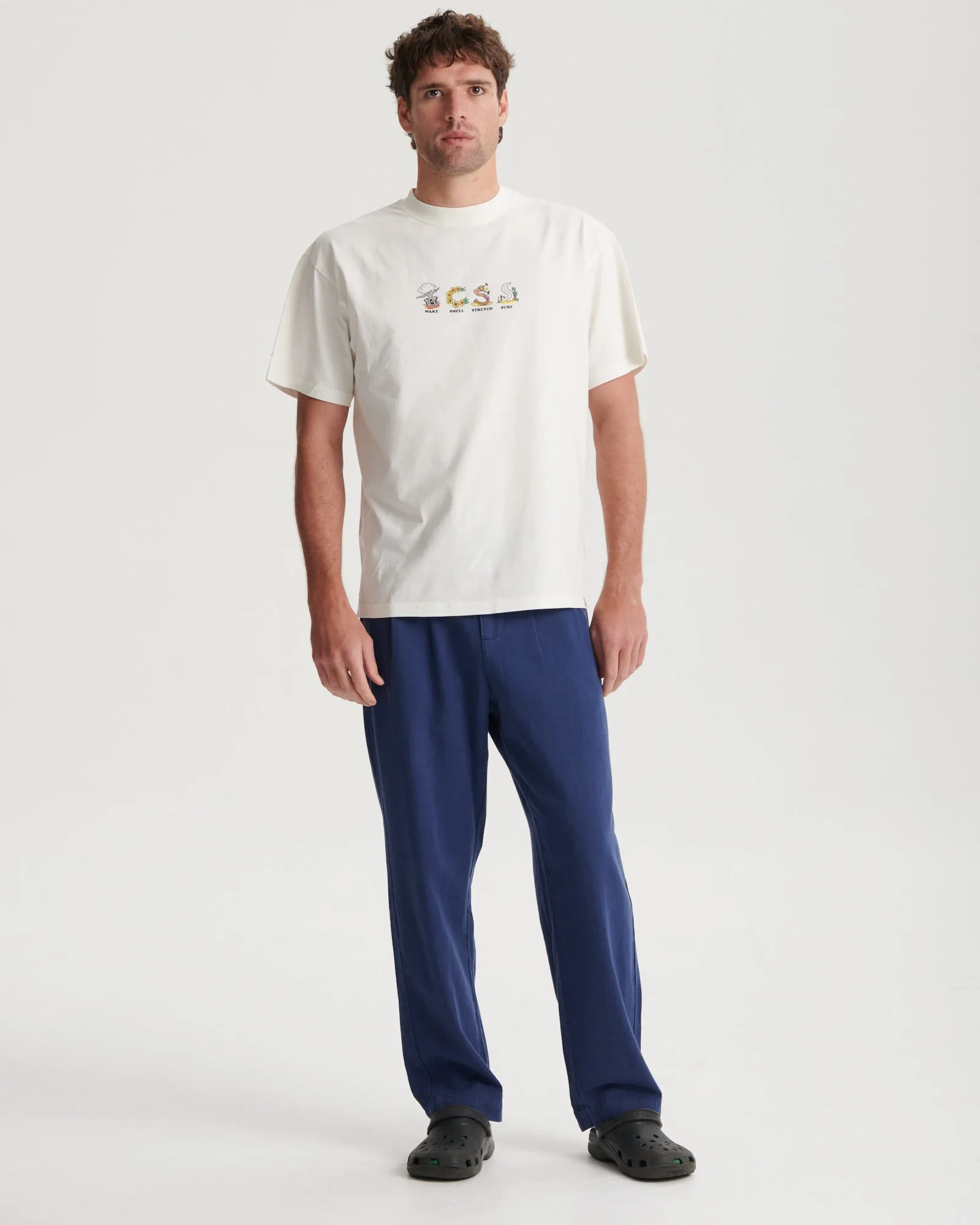 Harro Twill Pleat Pant - Worker Blue