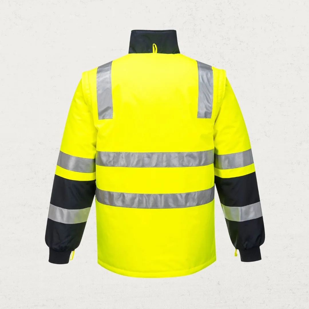 Hi Vis Venture 4 in 1 Waterproof Jacket