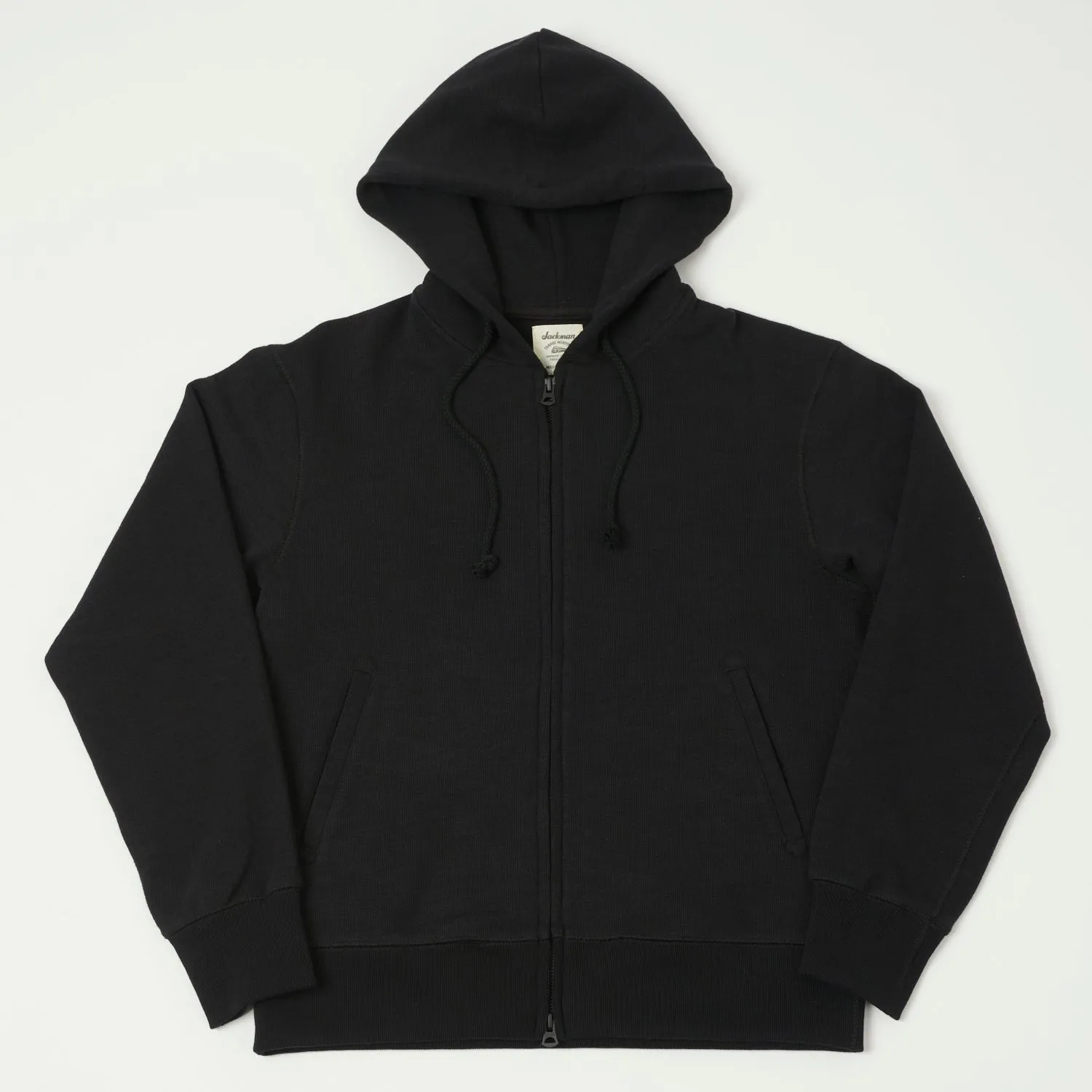 Jackman GG Sweat Zip Parka - Black