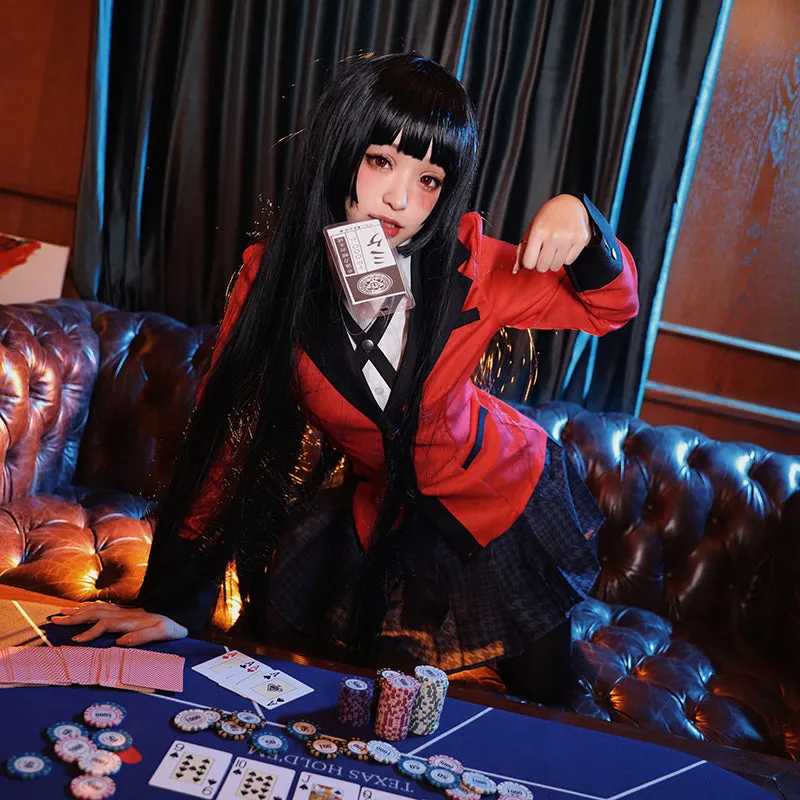 Kakegurui Compulsive Gambler Yumeko Jabami Halloween Cosplay Costume