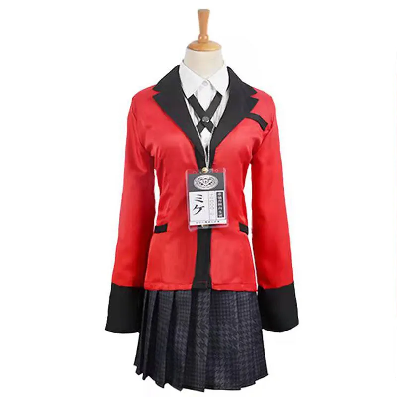 Kakegurui Compulsive Gambler Yumeko Jabami Halloween Cosplay Costume