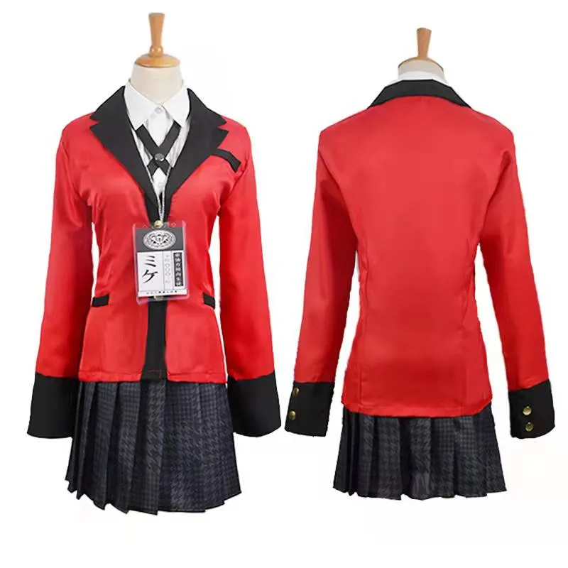 Kakegurui Compulsive Gambler Yumeko Jabami Halloween Cosplay Costume