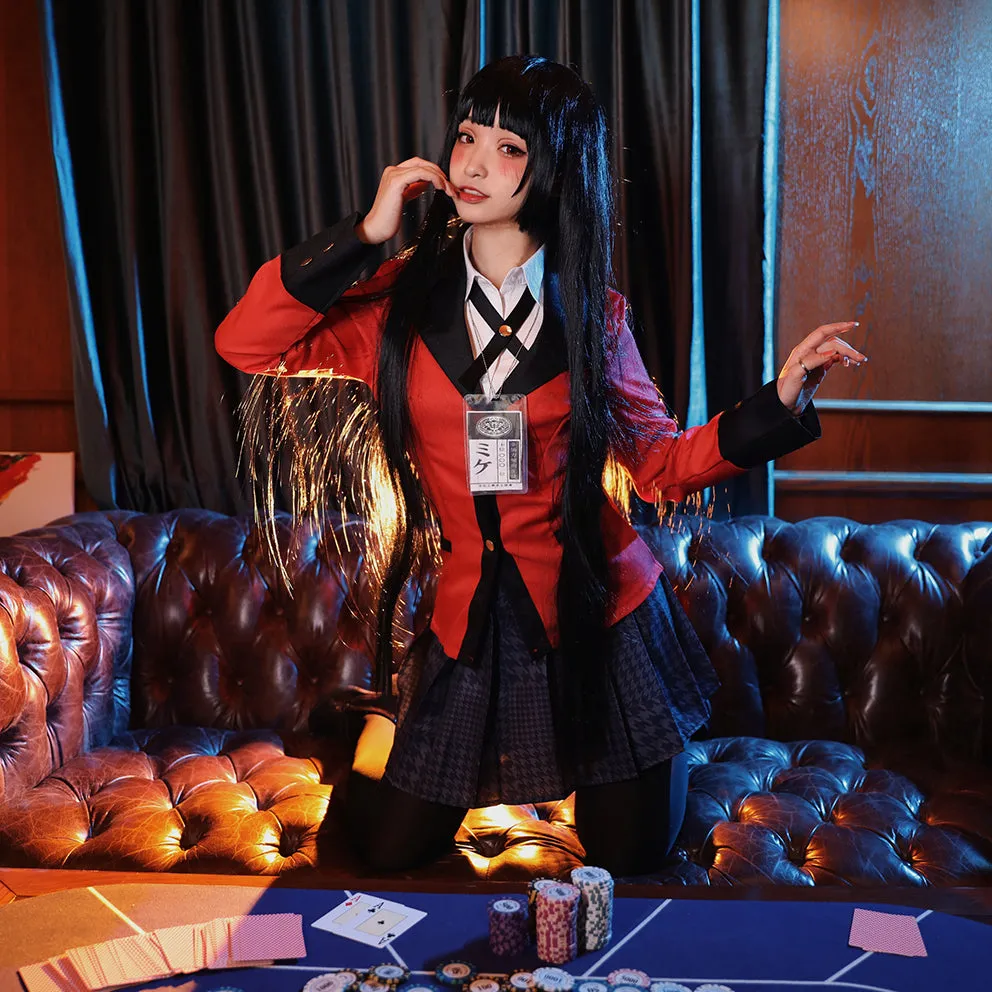 Kakegurui Compulsive Gambler Yumeko Jabami Halloween Cosplay Costume