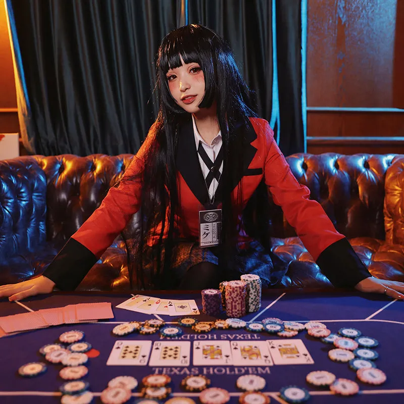 Kakegurui Compulsive Gambler Yumeko Jabami Halloween Cosplay Costume