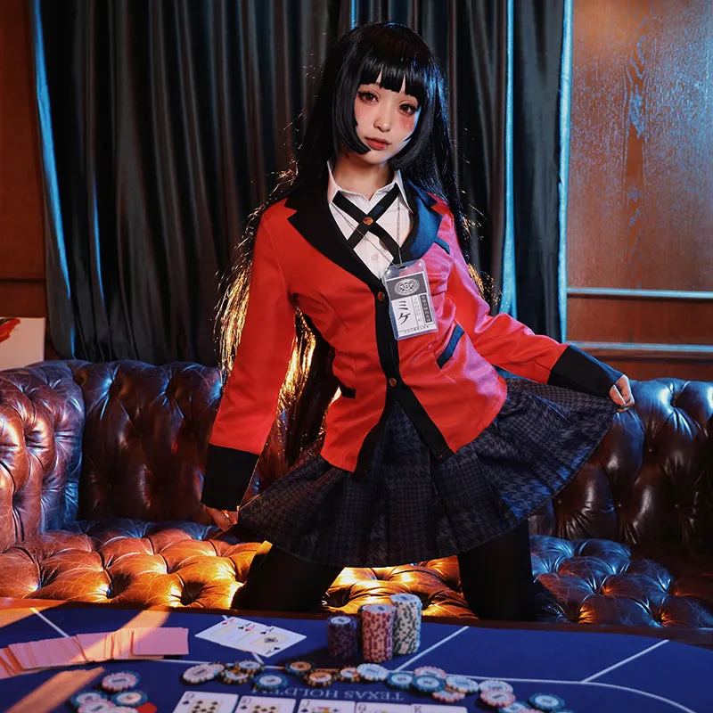 Kakegurui Compulsive Gambler Yumeko Jabami Halloween Cosplay Costume