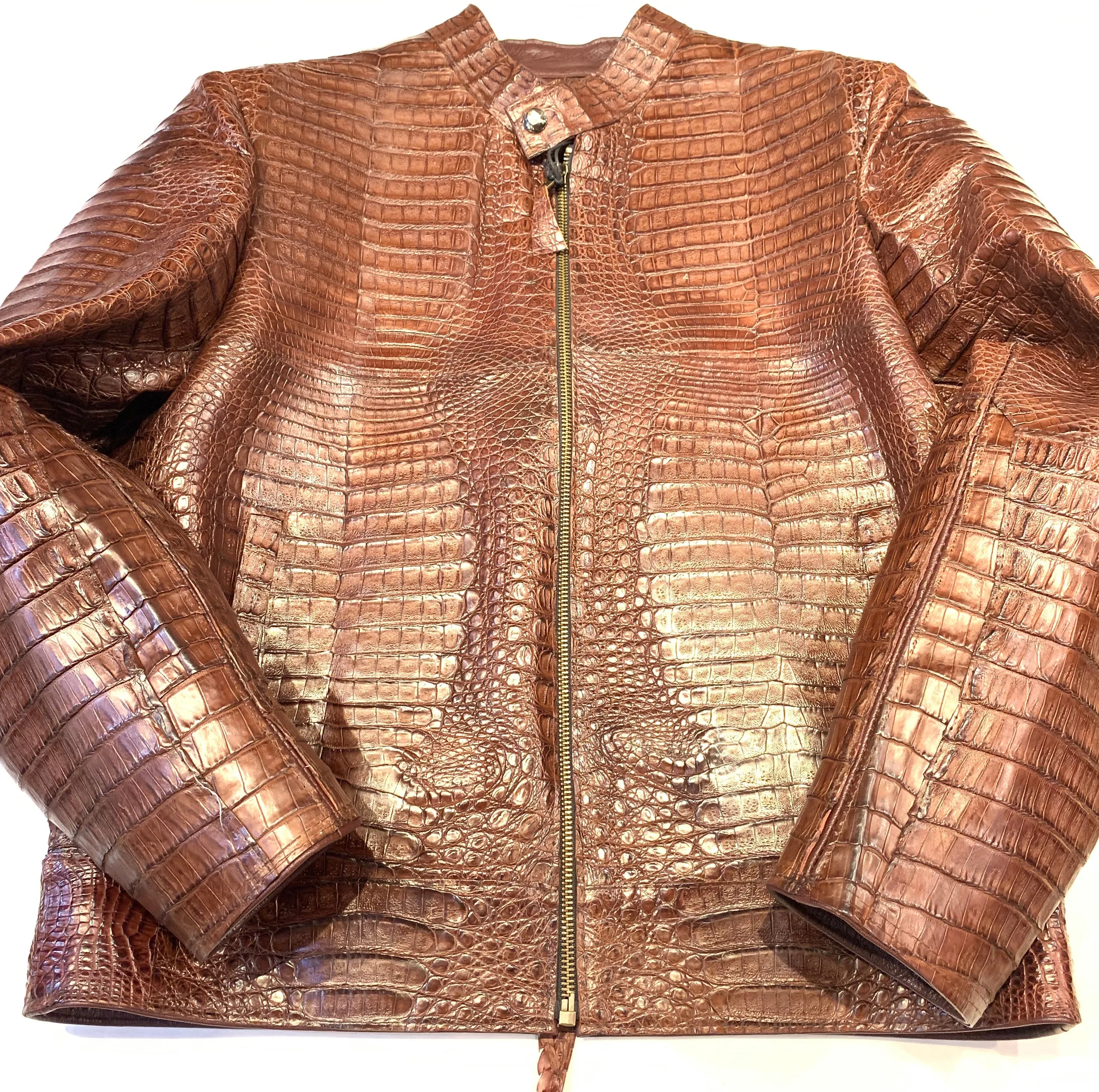 Kashani Chocolate Full All Over Crocodile Jacket