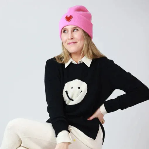 Kerri Rosenthal - Love Cashmere Beanie in Pop Pink