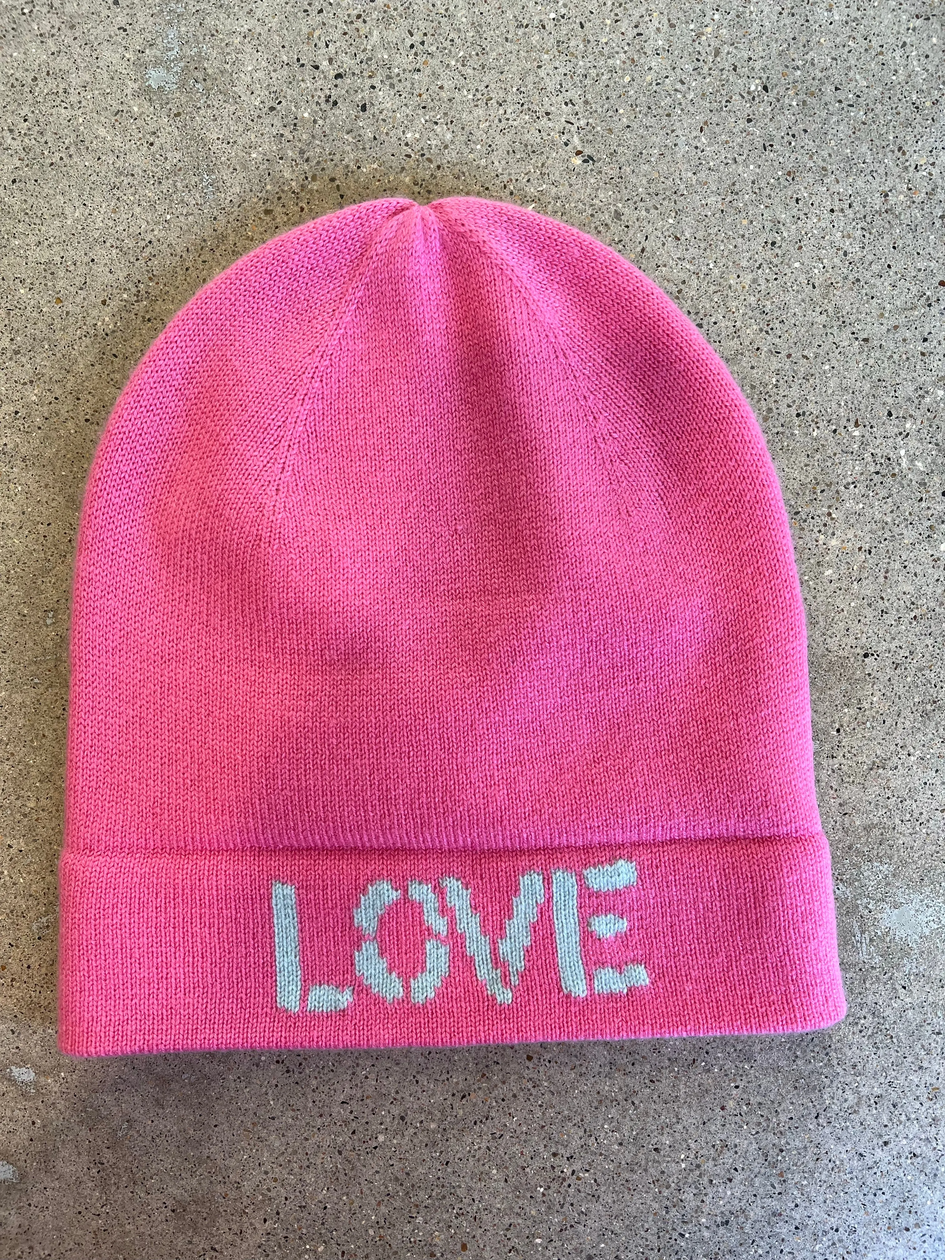 Kerri Rosenthal - Love Cashmere Beanie in Pop Pink