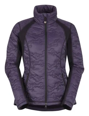 Kerrits Riders Delite Quilted Jacket, Blackberry/Black