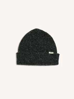 Kilpatrick Beanie in Dark Charcoal Merino Wool