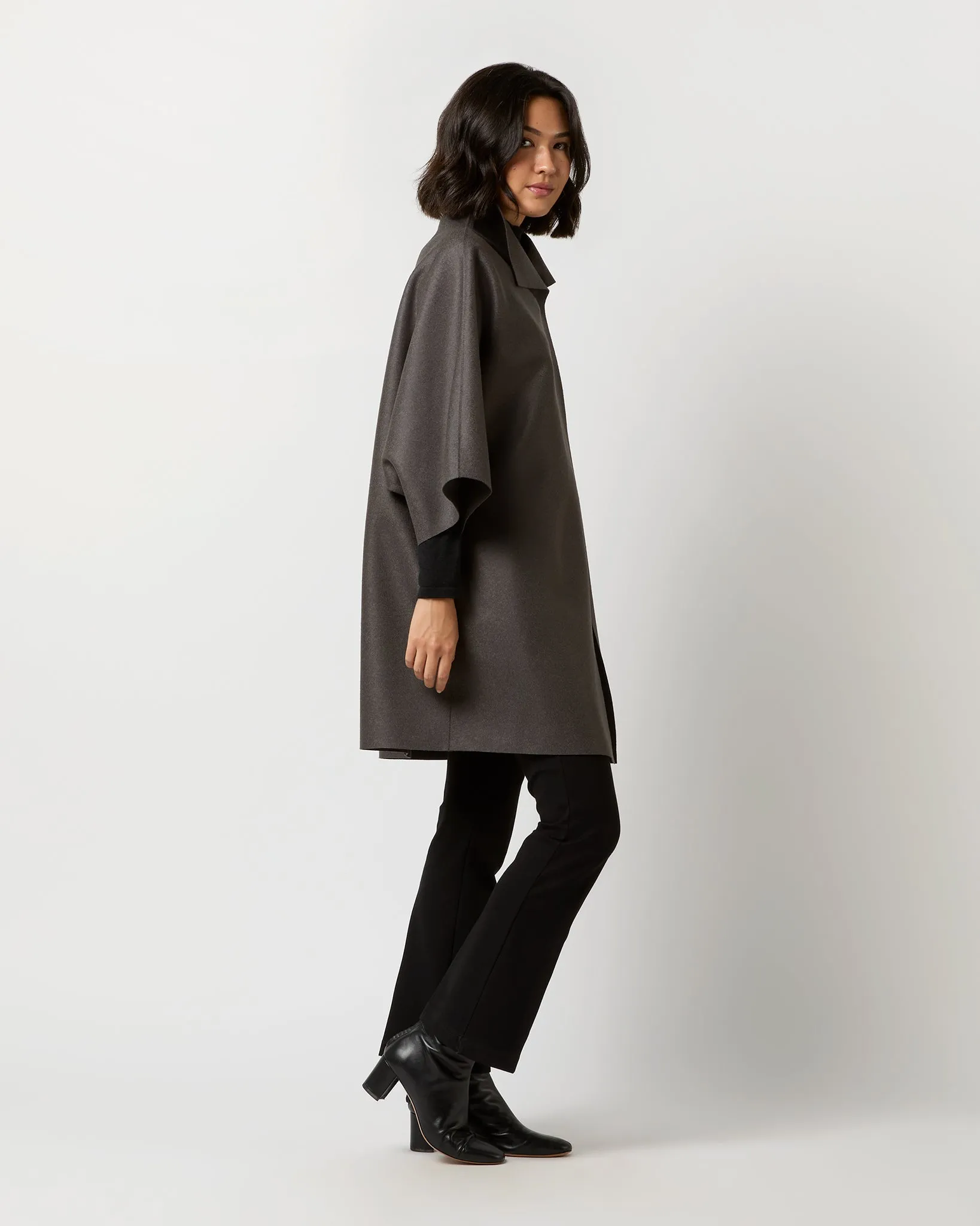 Kimono Coat in Graphite