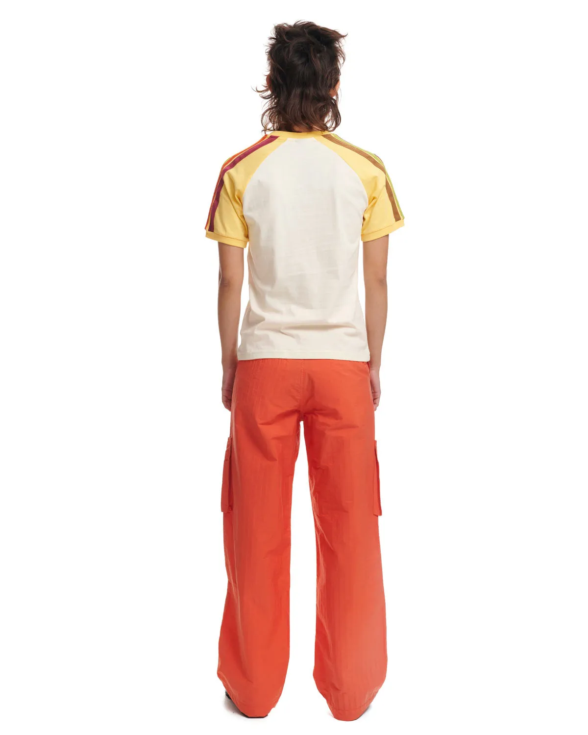 Knife Pleat Run Pant - Red