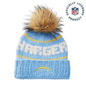 LA CHARGERS LELE SADOUGHI X NFL SKY BEANIE FAUX FUR POM