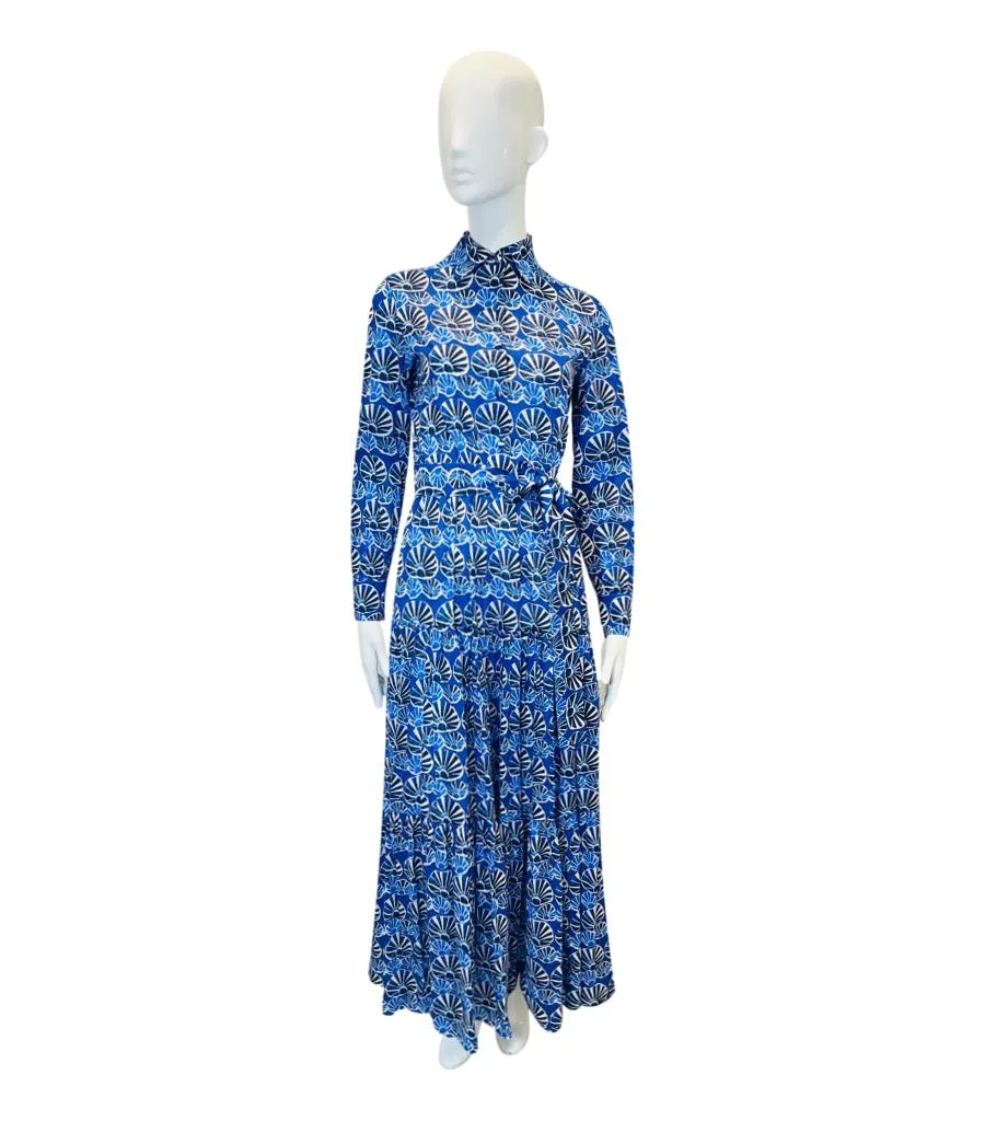 La Double J Cotton Printed Shirt Dress. Size XS