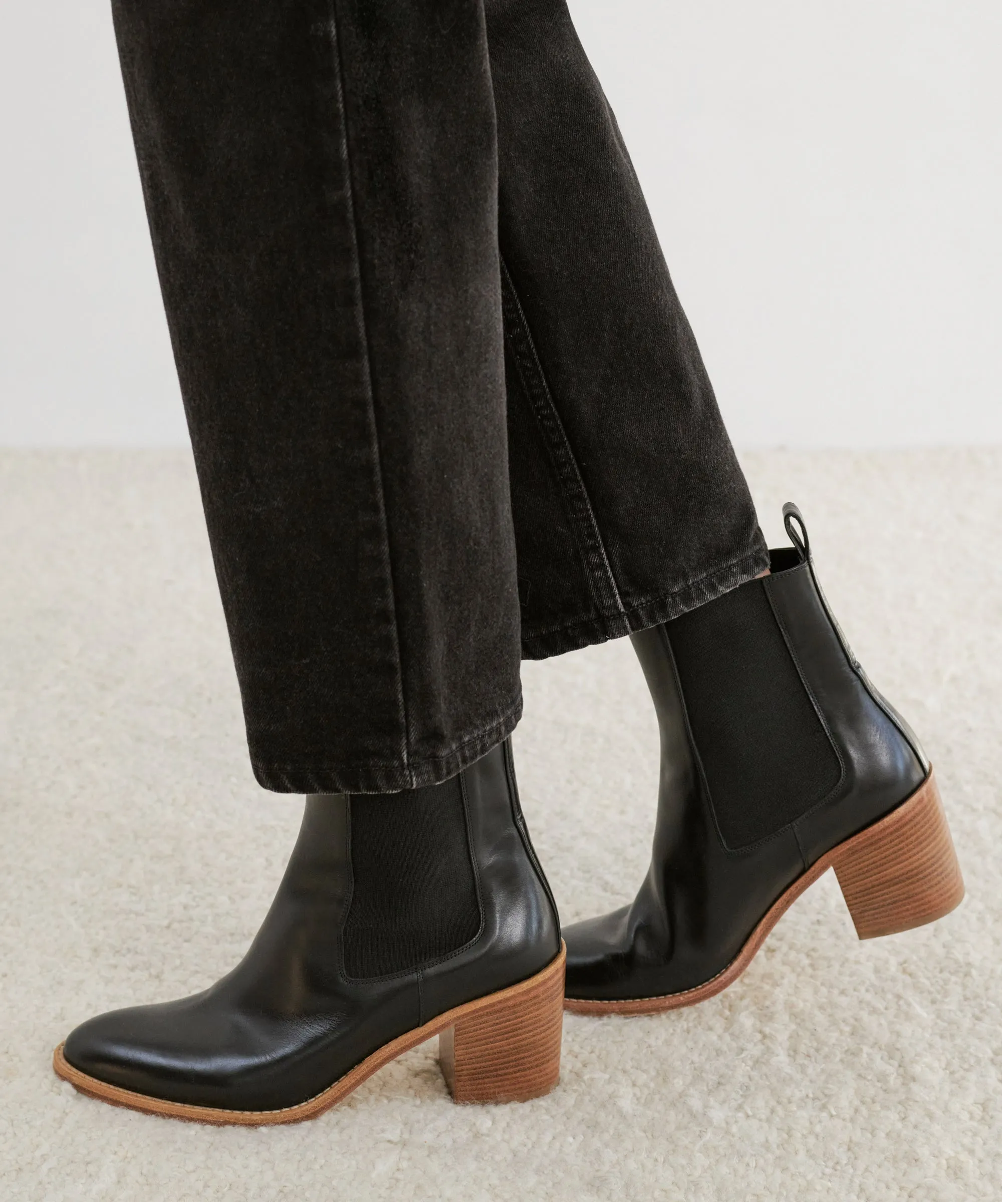 Leather Frankie Chelsea Boot