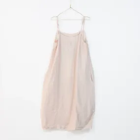 Linen Summer Slip Tulip Dress - Rose