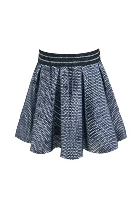 Little Girls Scuba Mesh Skater Skirt