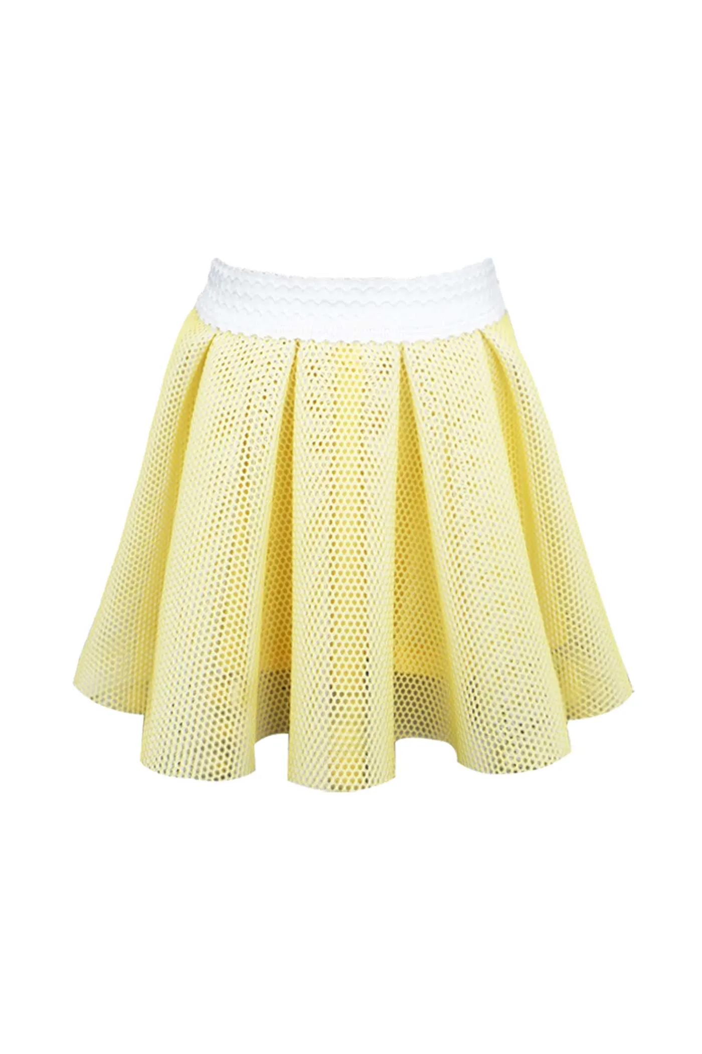 Little Girls Scuba Mesh Skater Skirt