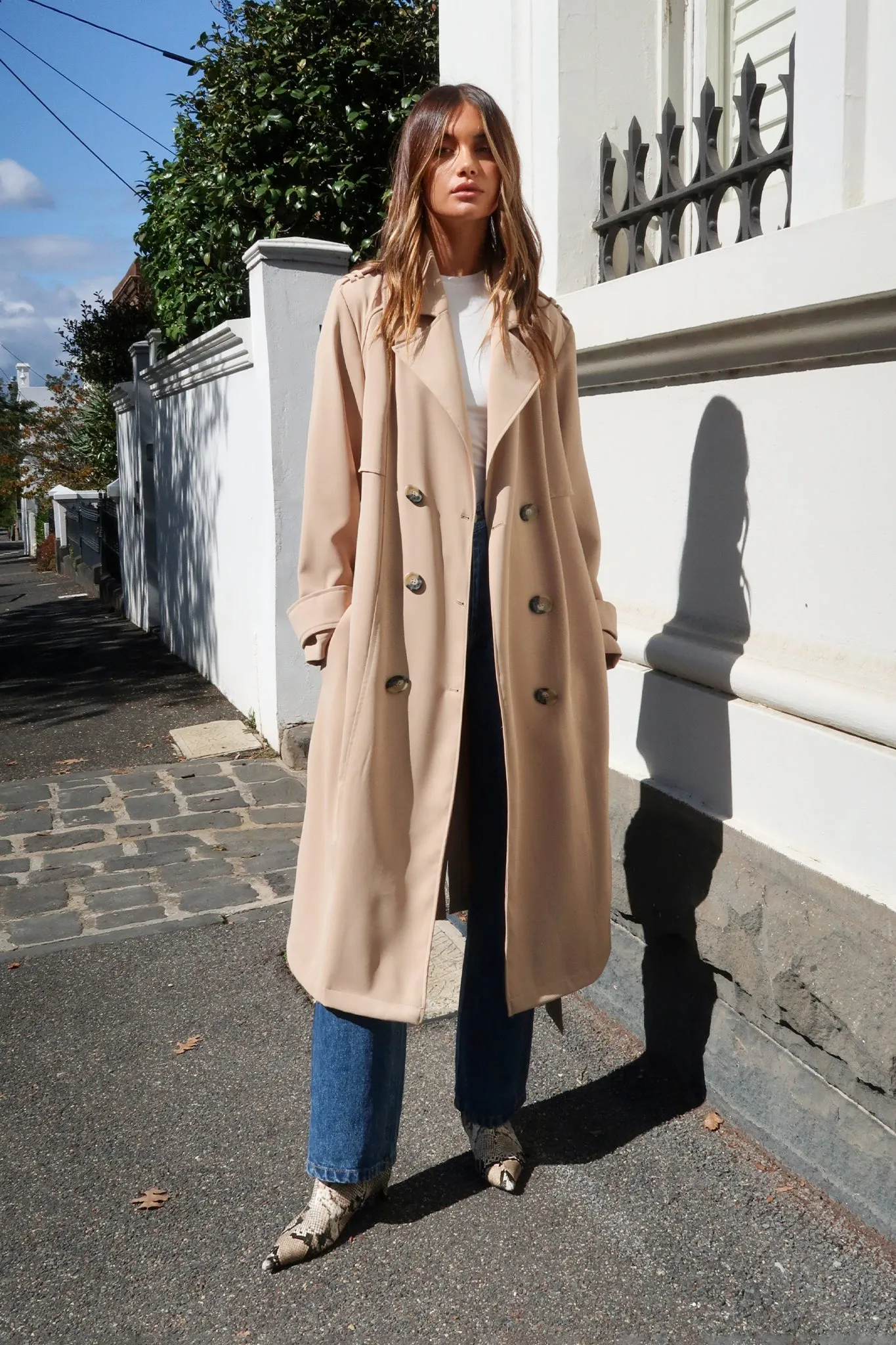 Marissa Trench Coat | Sand