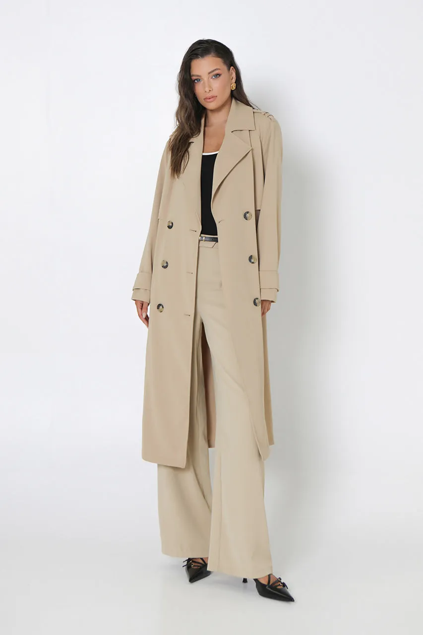 Marissa Trench Coat | Sand