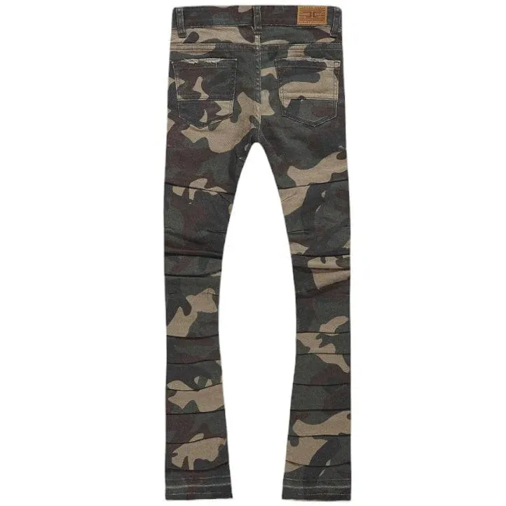 Martin Stacked Mens Jeans (Woodland) - JTF1157CWDLND