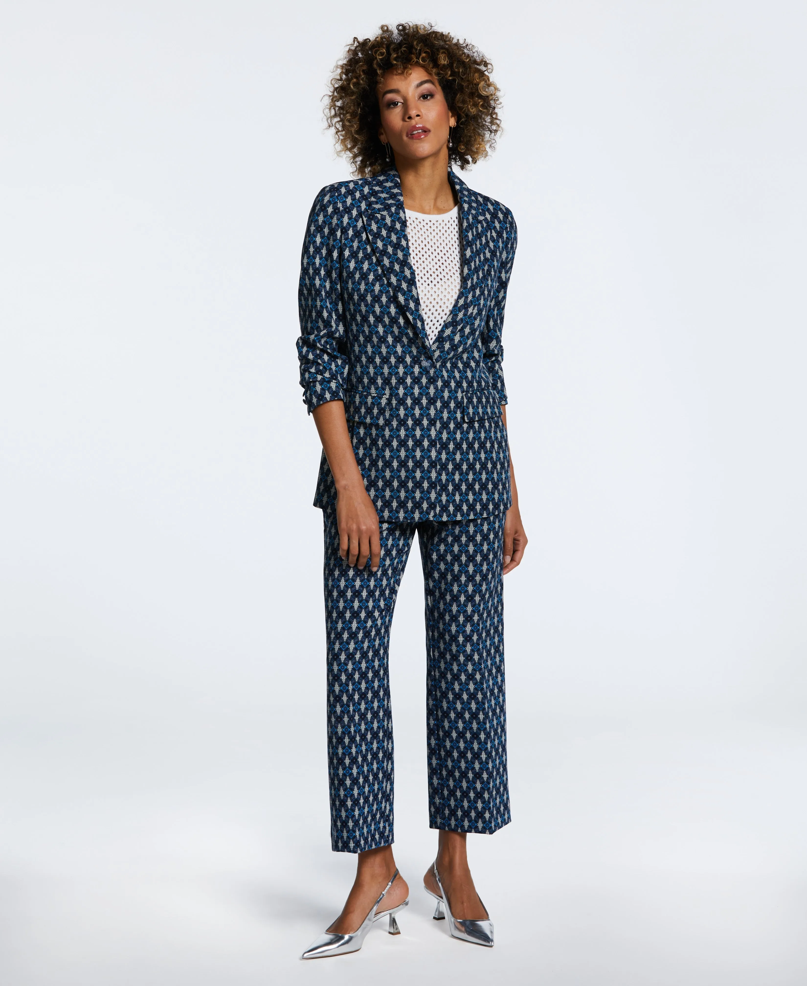 Medallion Print Suit