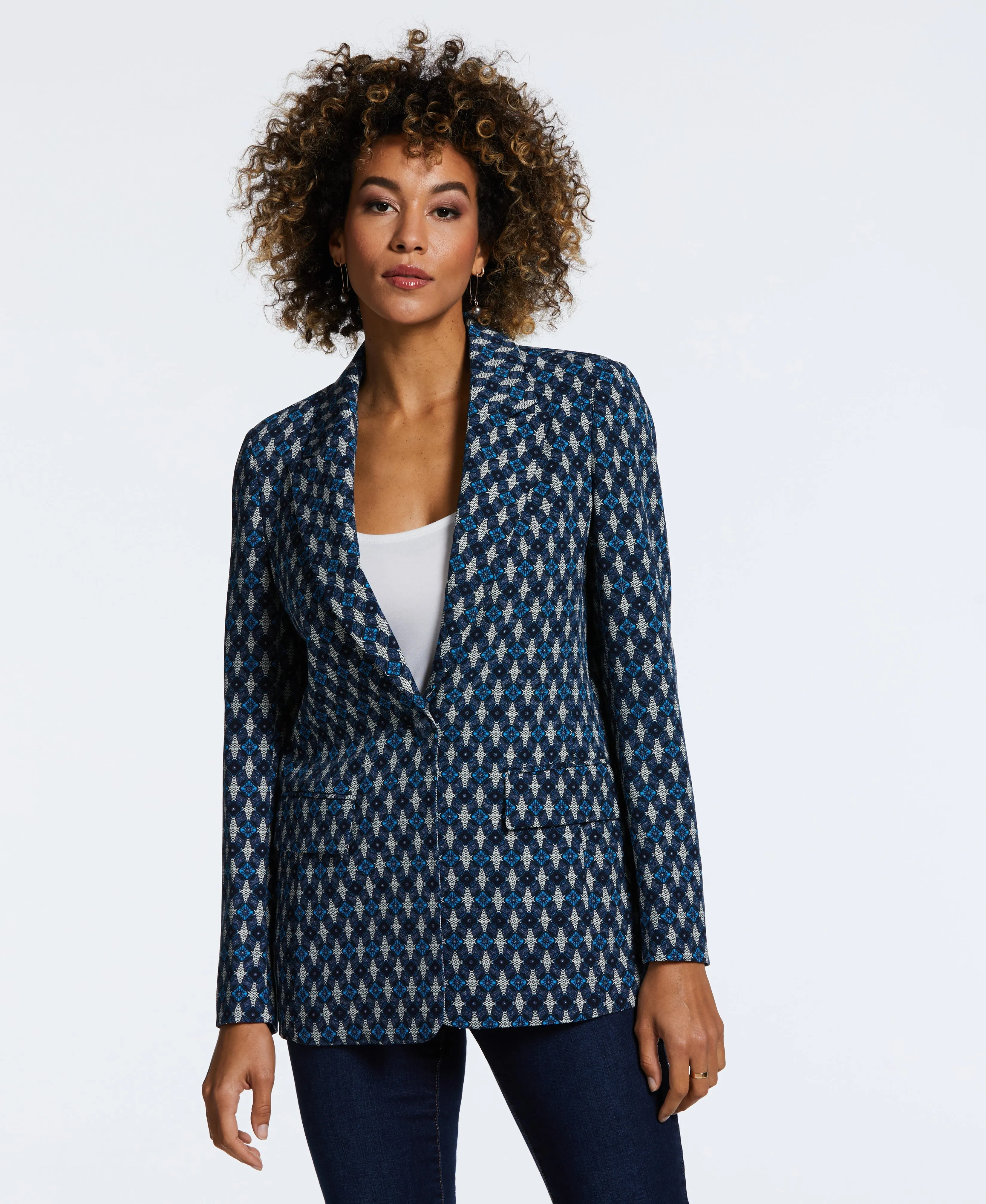 Medallion Print Suit