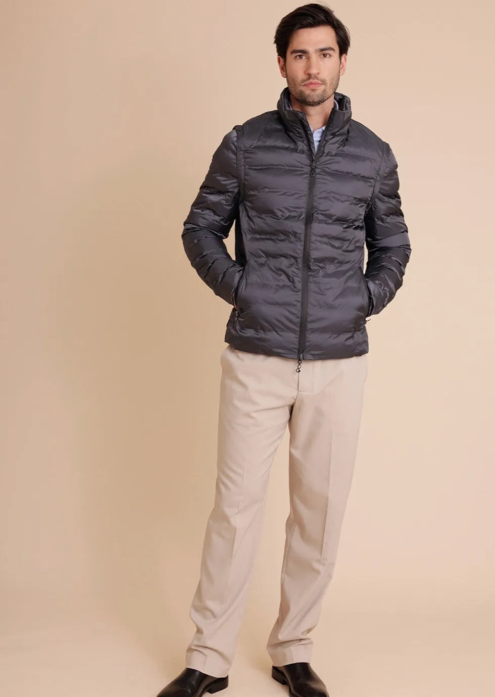 Men's 3-in-1 Down Jacket & Bodywarmer - Navy