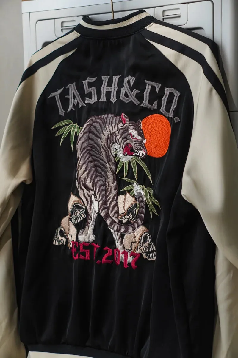 Men's Sukajan Tiger Embroidery Bomber Jacket - Japanese Yokosuka Baseball Jacket