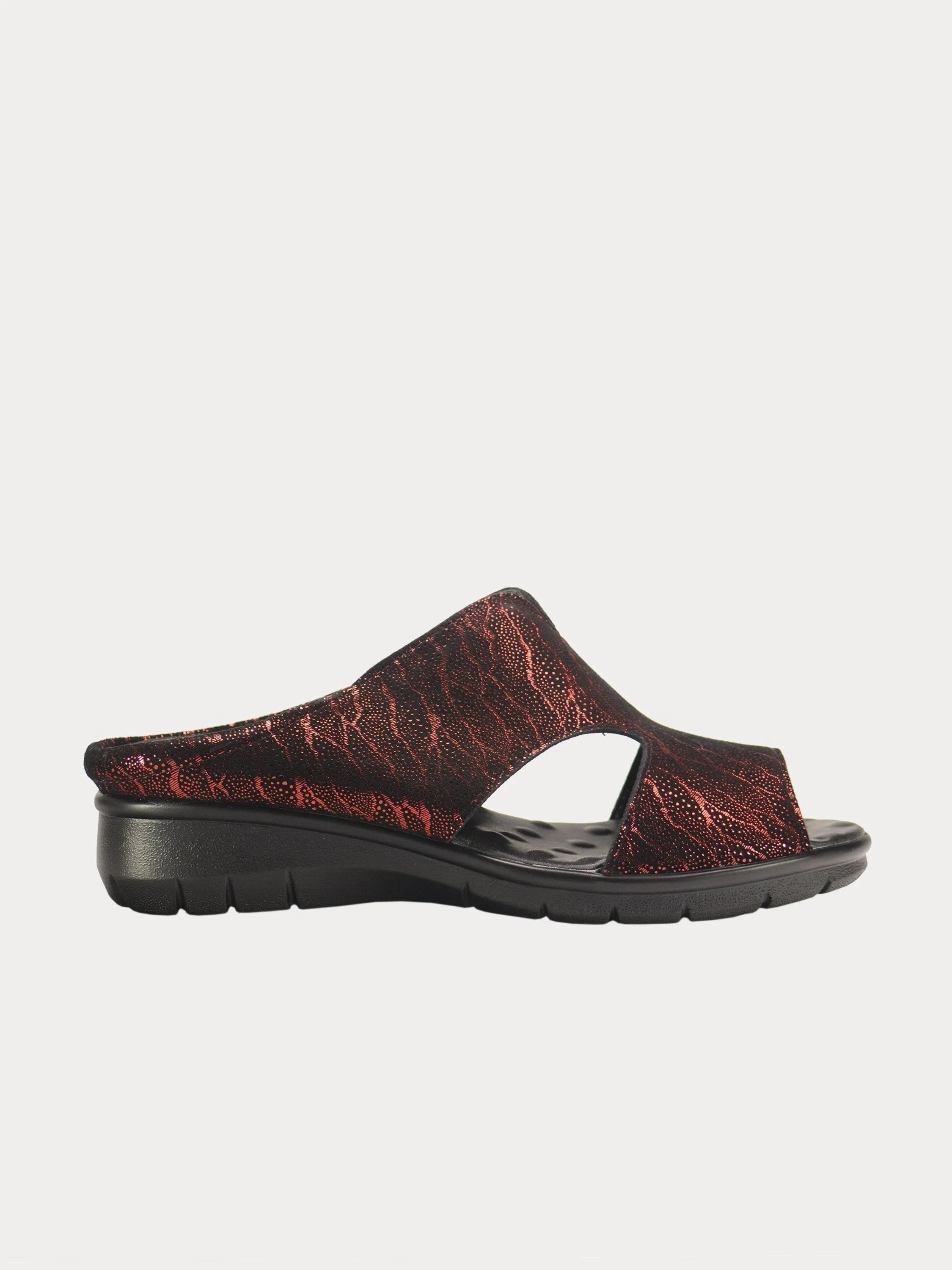 Michelle Morgan 1839715 Rustic Print Slider Sandals