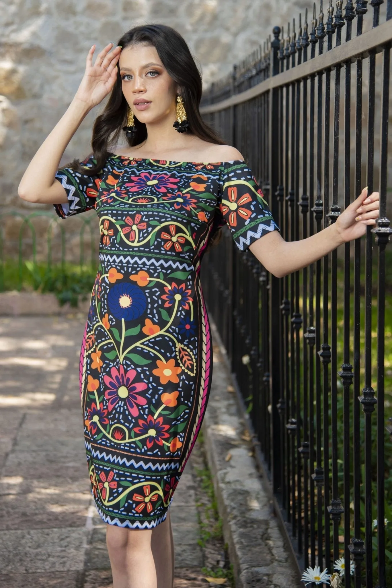 Michoacan Print Dress