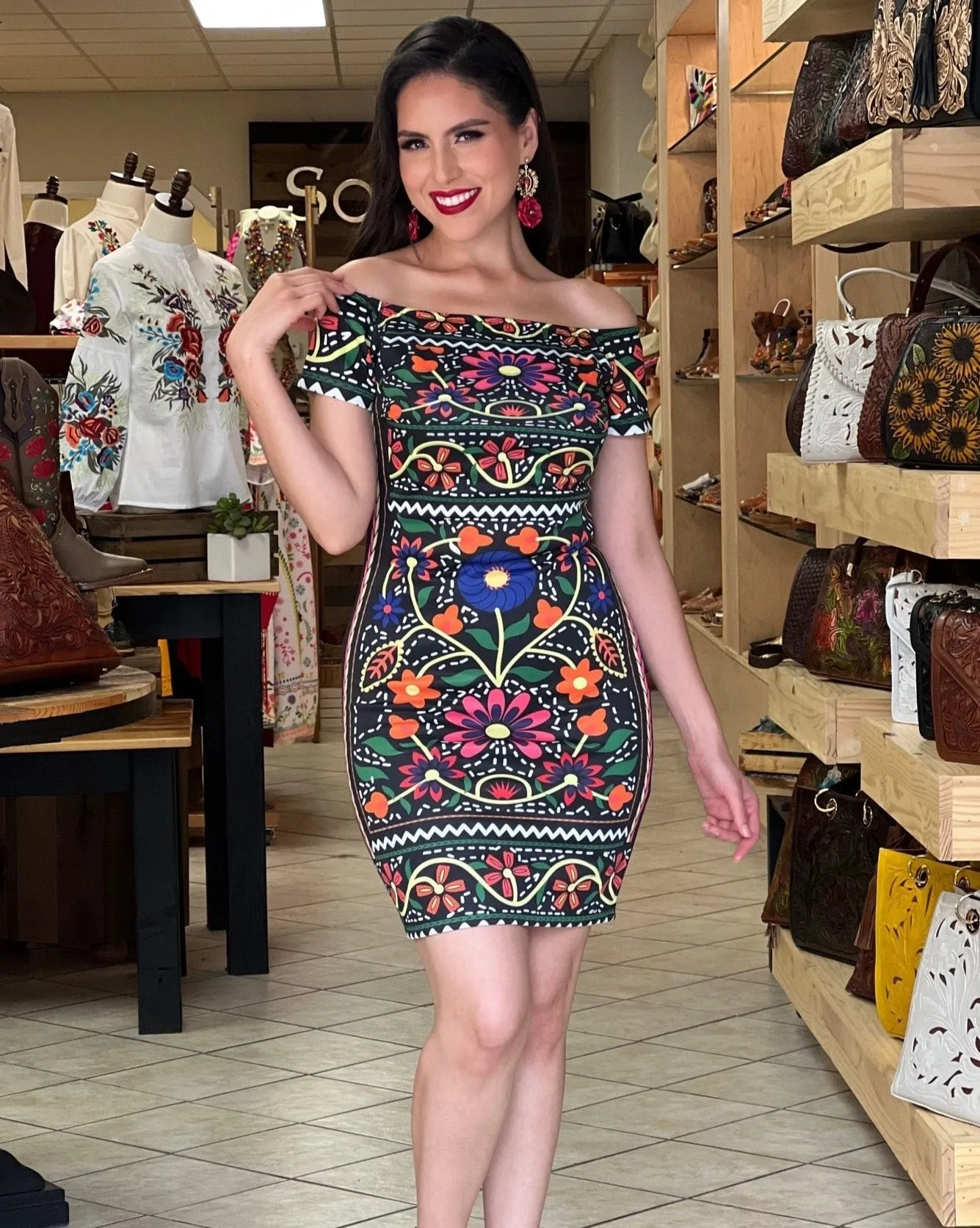 Michoacan Print Dress