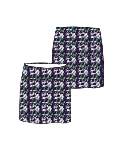 Monarch Beach Golf Skort - DARK WATCH ABSTRACT