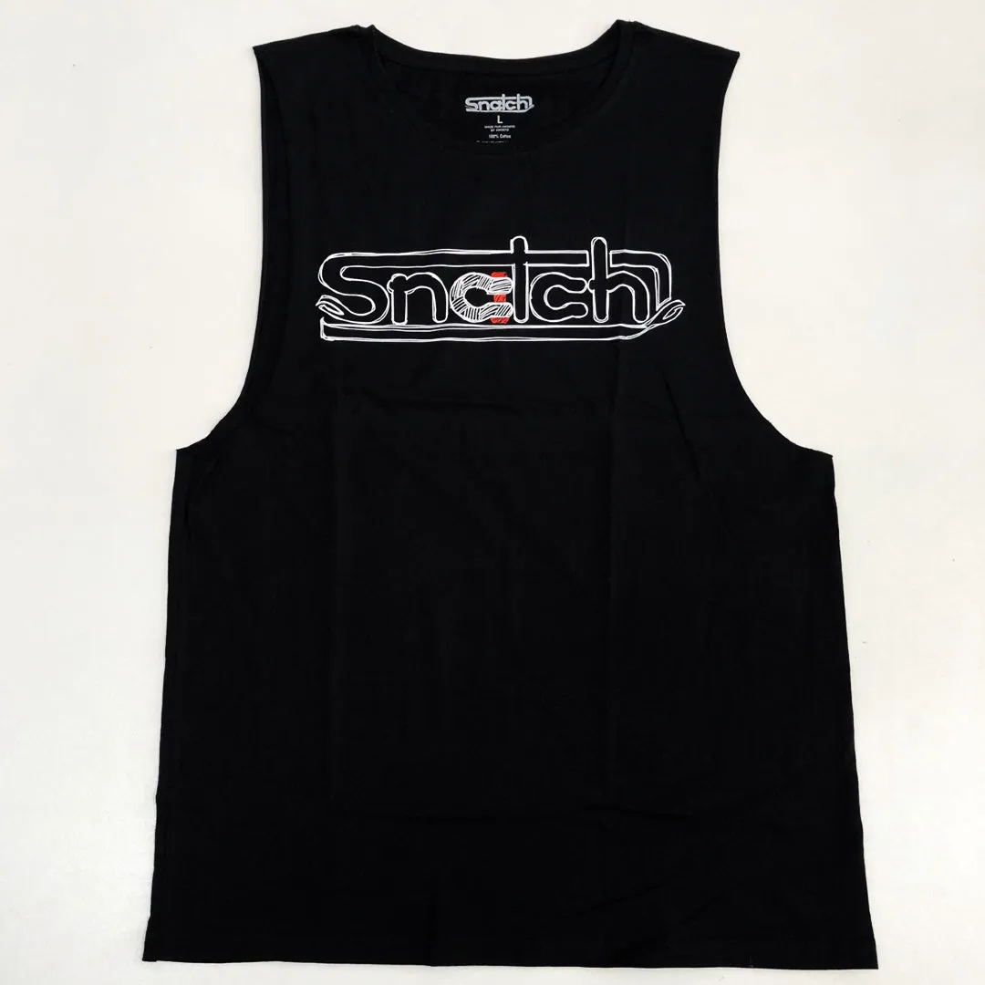 Muscle Top Snatch Logo Locked Black