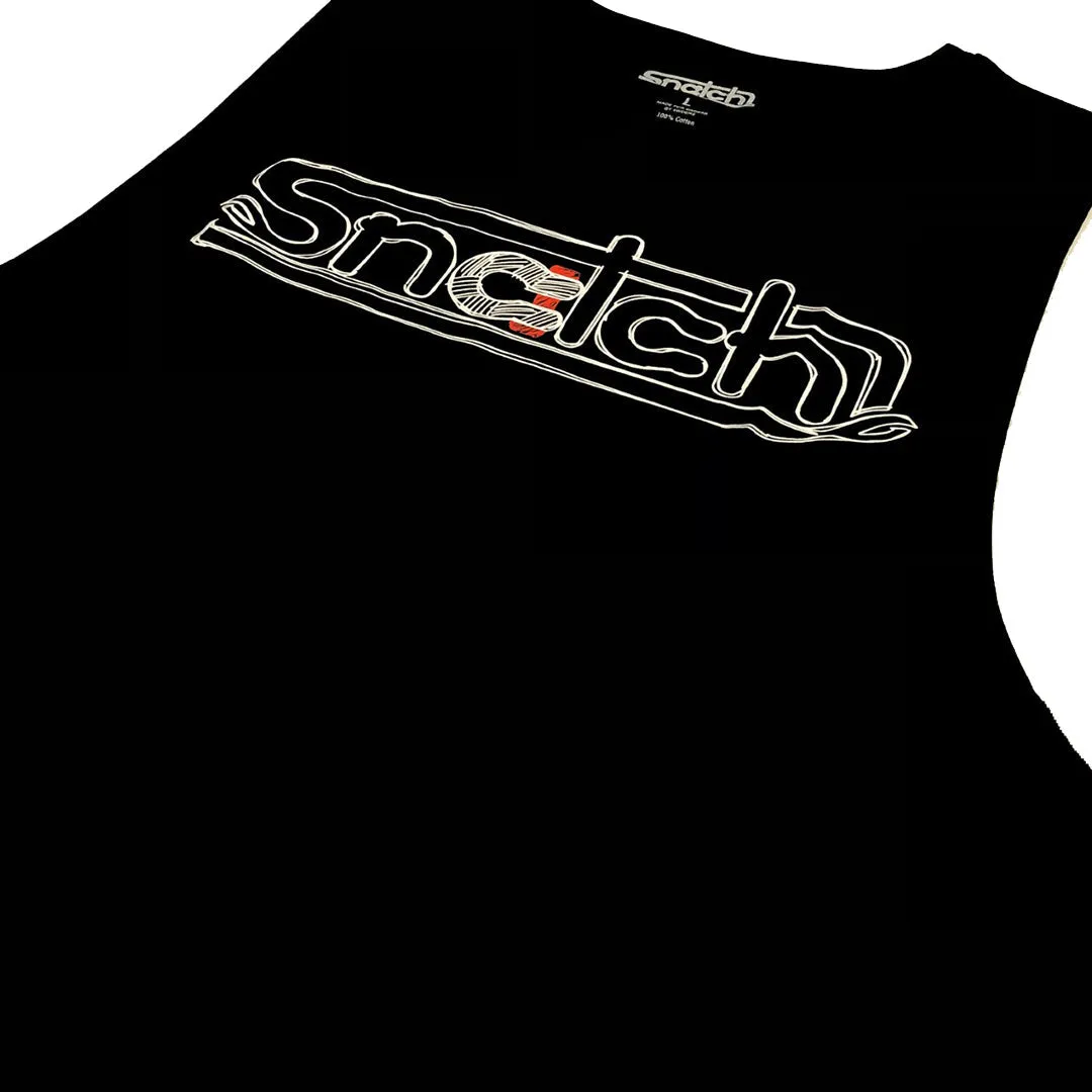 Muscle Top Snatch Logo Locked Black