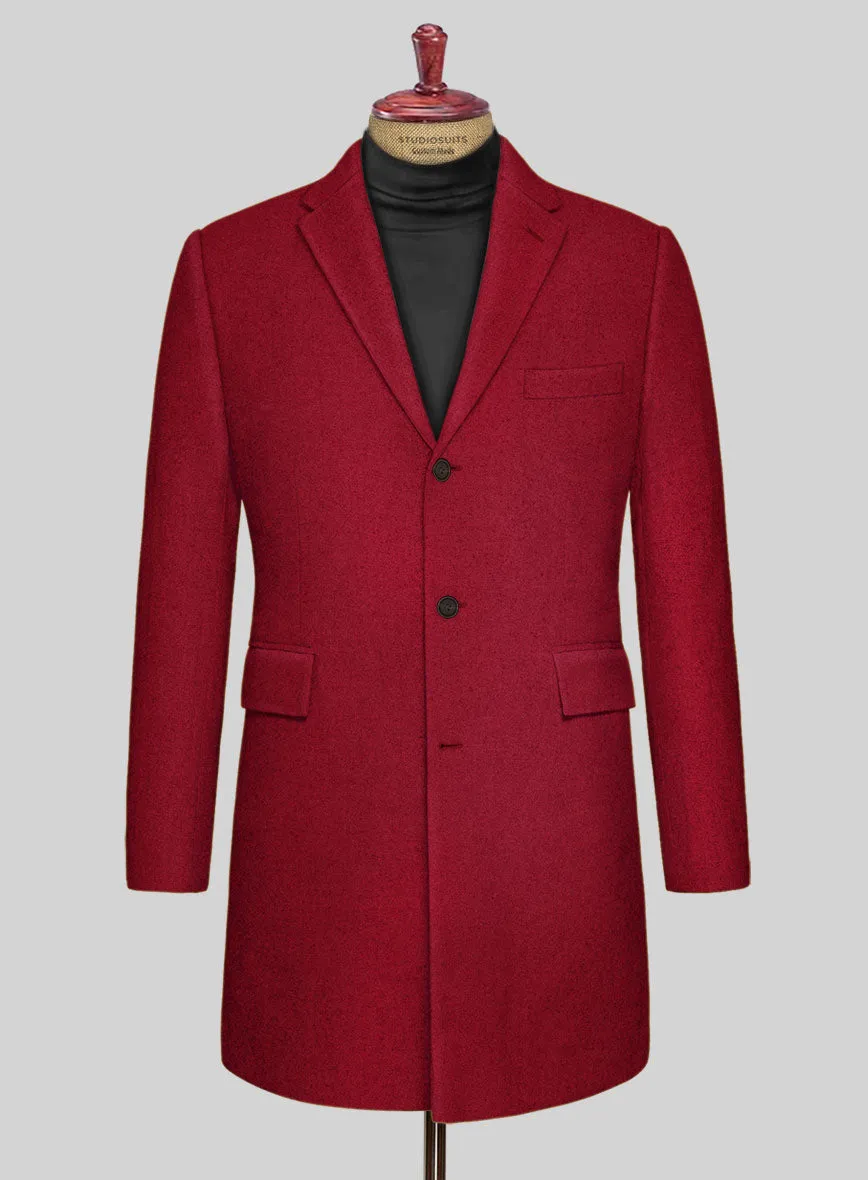 Naples Red Tweed Overcoat