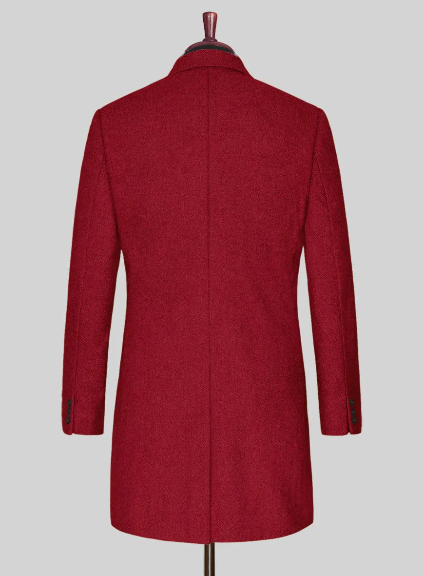 Naples Red Tweed Overcoat